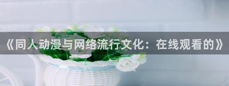风车动漫在线观看：《同人动漫与网络流行文化：在线观看的》